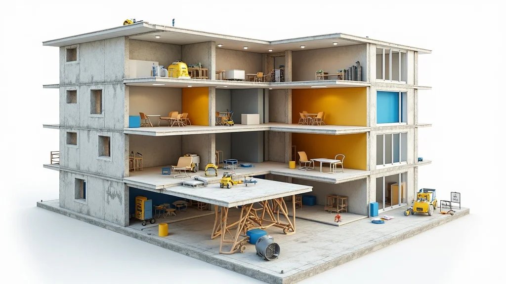 tenant improvement allowance office build-out cross section walls wiring hvac construction layers