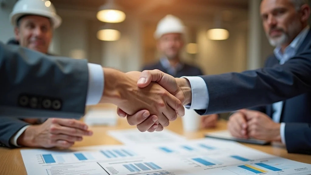 tenant improvement allowance landlord and tenant handshake construction plans office build-out