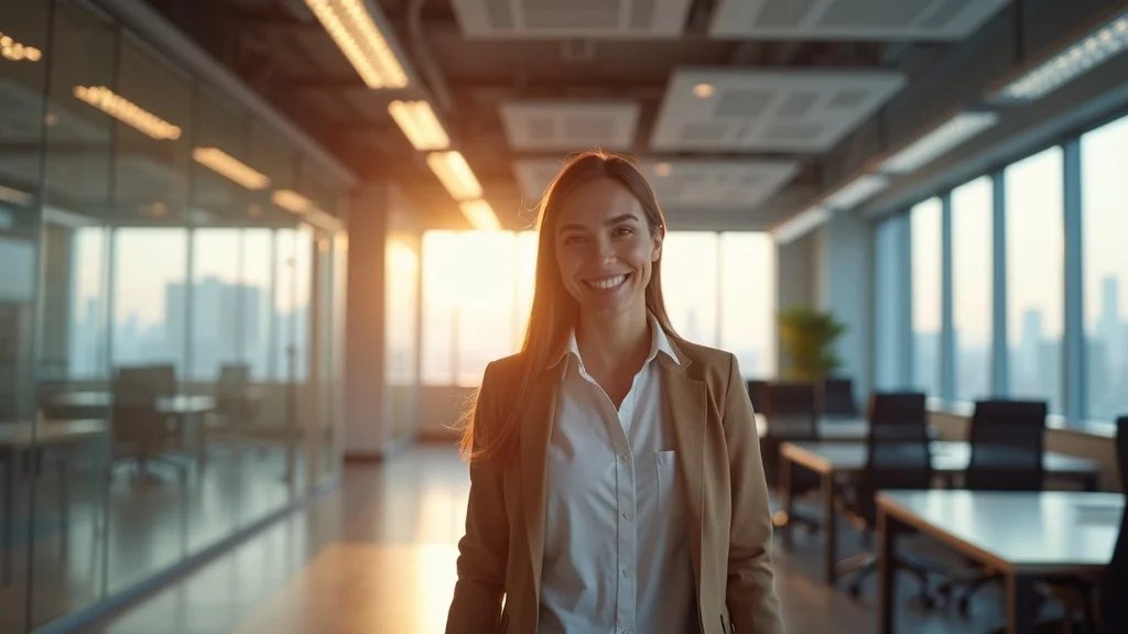 Engineers and contractors review blueprints for value engineering tenant improvement on an active office construction site with exposed structures
